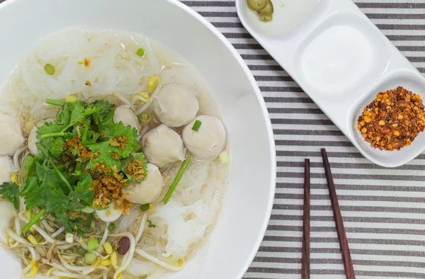 Fideos en sopa — Foto de Stock