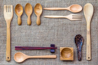 Ahşap mutfak eşyaları