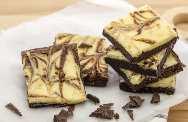 Cheesecake Brownies — Stockfoto