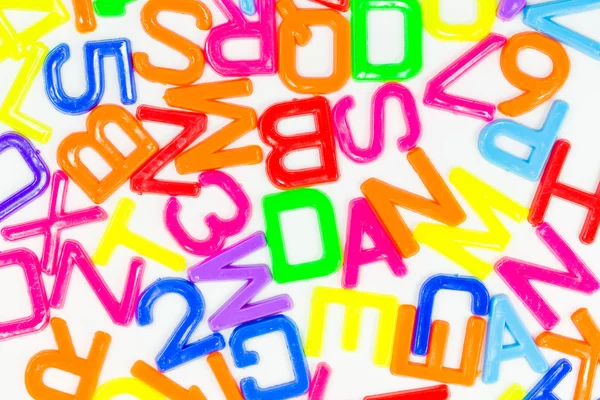 Plastic Alphabet — Stock Photo, Image