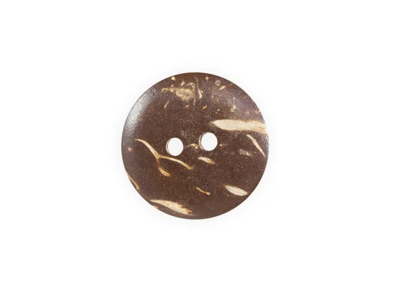 Wooden sewing button — Stock Photo, Image