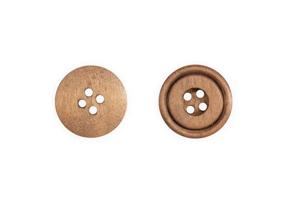 Botón de costura de madera —  Fotos de Stock