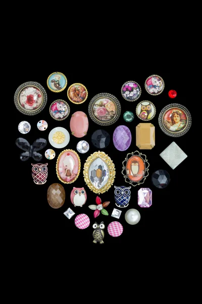 AVarios botones de joya Vintage —  Fotos de Stock