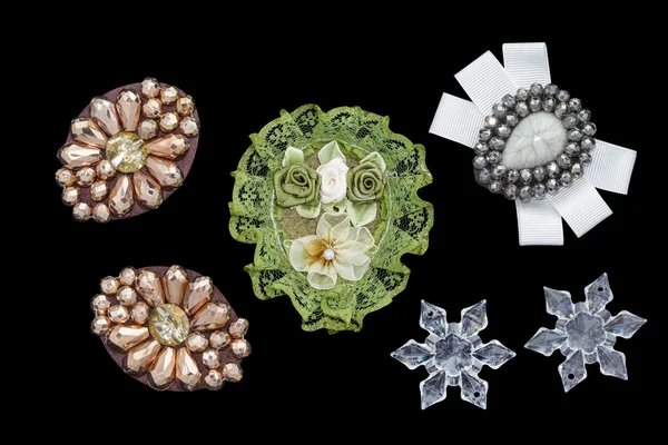 Vários botões de serra de jóias vintage — Fotografia de Stock