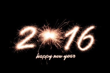 Happy new year 2016 clipart
