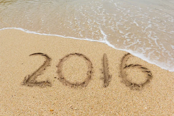 2016 sand beach — Stockfoto