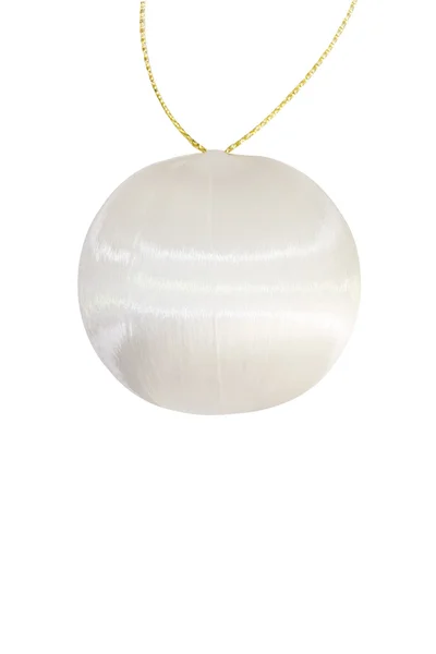 White christmas ball — Stock Photo, Image