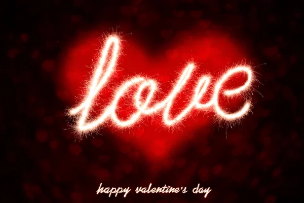 Valentine Sparkle firecracker — Stock Photo, Image