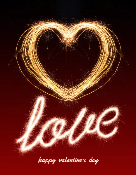 Valentine Sparkle firecracker — Stock Photo, Image