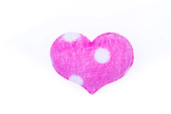 Pink Fluffy heart — Stock Photo, Image