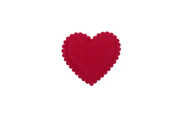 Red Heart embroidery — Zdjęcie stockowe