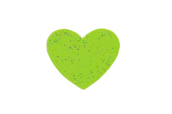 Green Heart shapes — Stock Photo, Image