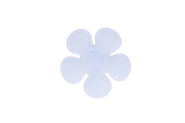 Bílá květina brož — Stock fotografie