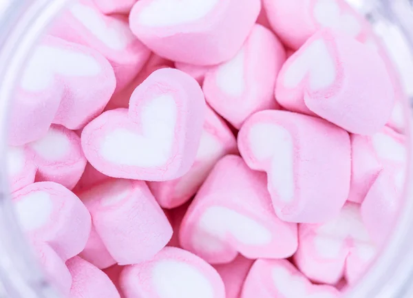 Pembe Aşk marshmallow — Stok fotoğraf