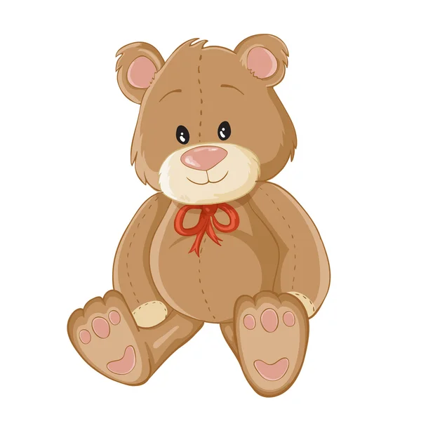 Illustration de l'ours en peluche — Image vectorielle