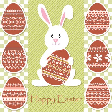 Paskalya tavşan yumurta holding