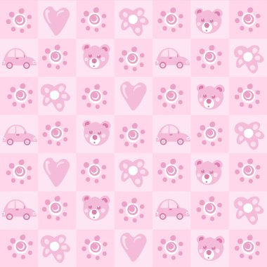 Desen arka plan bebek kız için