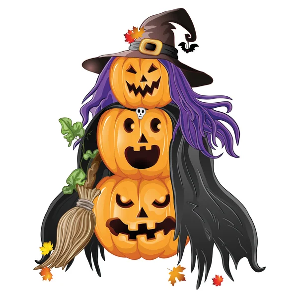 Illustration av Halloween pumpa — Stock vektor
