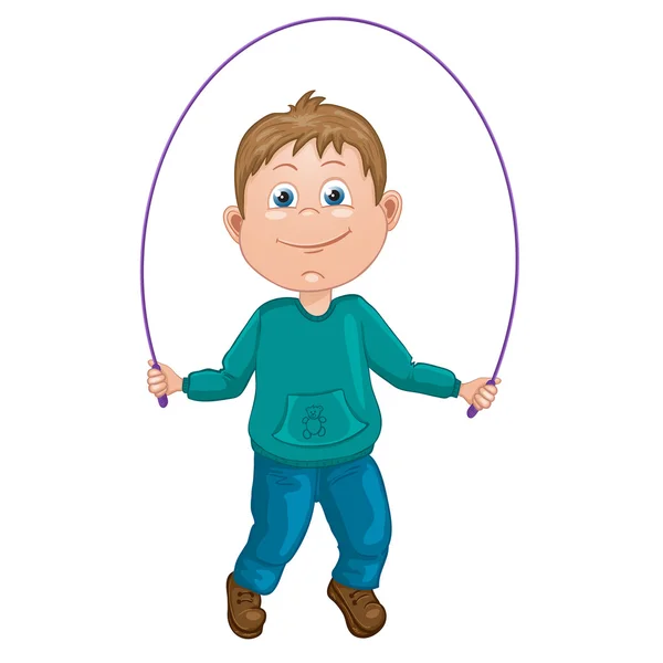 Illustration de dessin animé d'un garçon — Image vectorielle