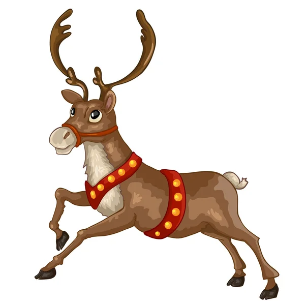 Ilustrasi dari reindeer - Stok Vektor