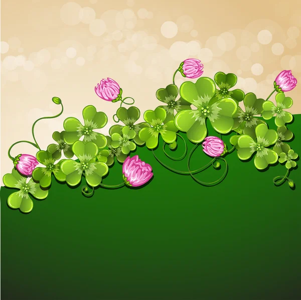 Florale decoratie. — Stockvector