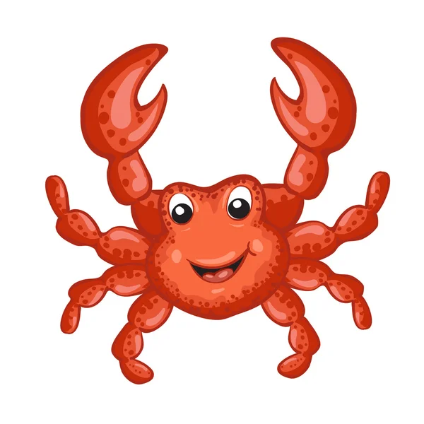 Cute crab cartoon — Stock Vector