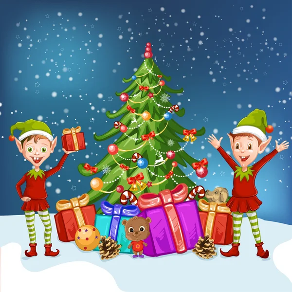 God jul-kort — Stock vektor
