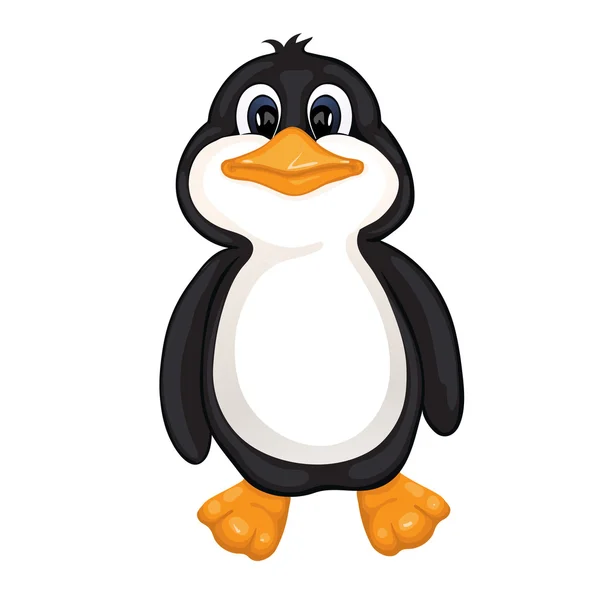 Lindo pingüino. — Vector de stock