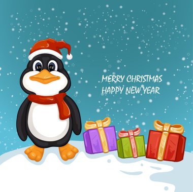 sevimli küçük penguen