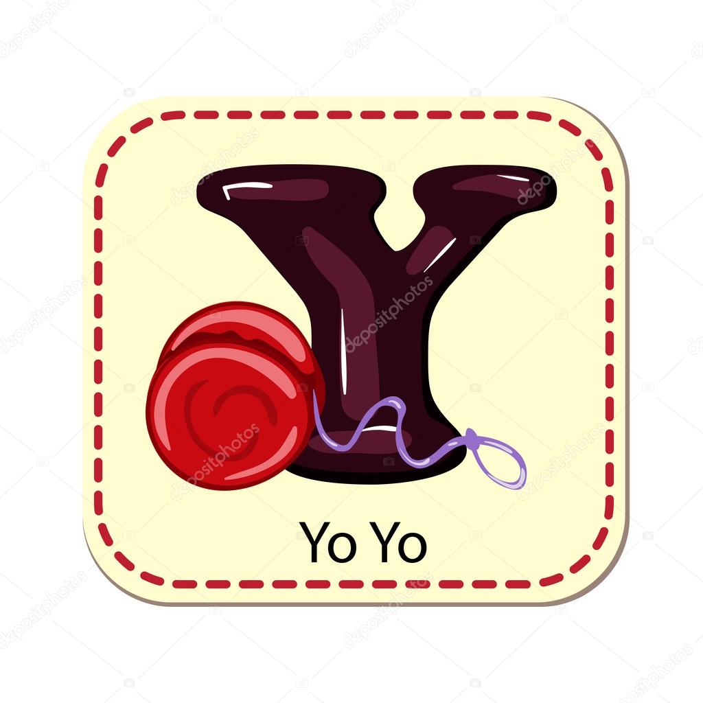 Illustration of isolated alphabet Y for yoyo — Stock Vector © analia26