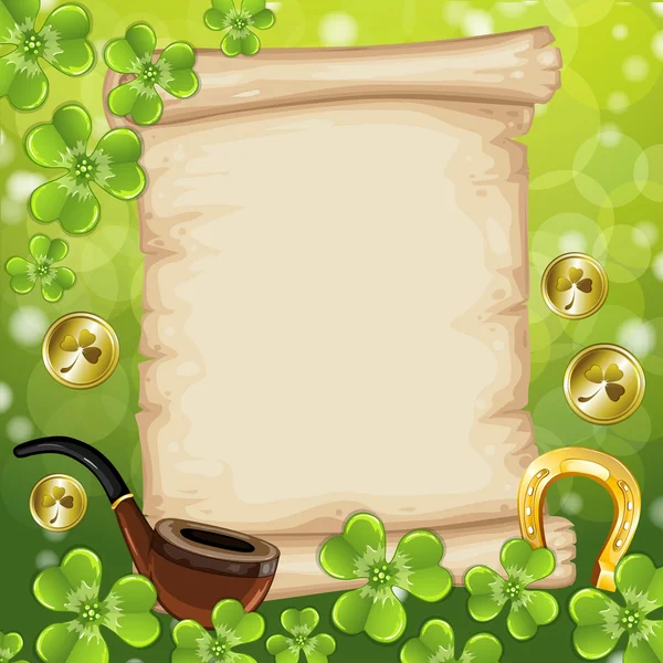 St.Patrick de dag achtergrond — Stockvector