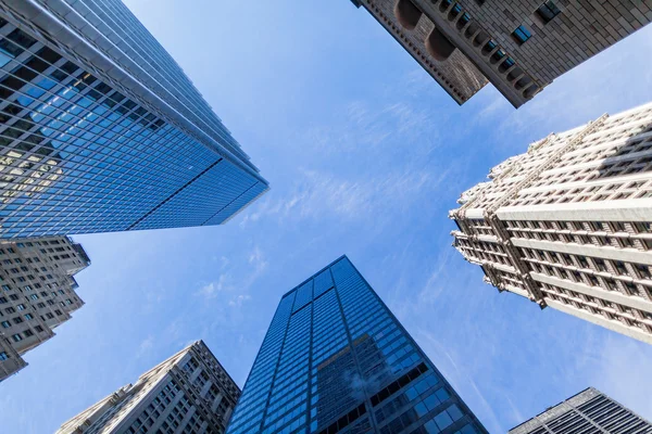 Sky with tall skyscrapers — Stock Photo, Image