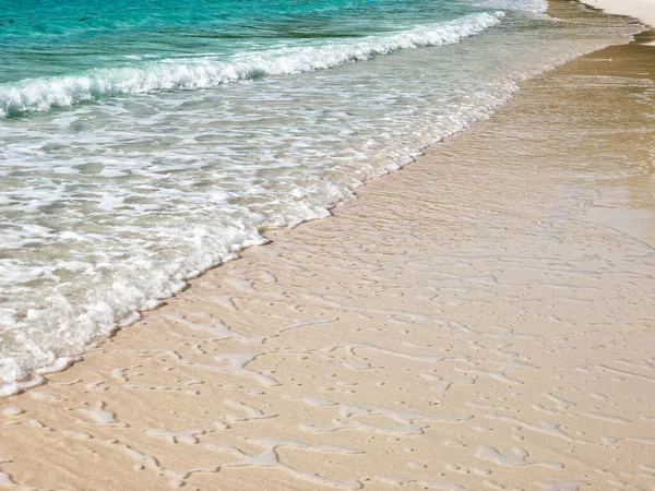 Piasek tekstura zbliżenie ramka tropikalne tło projekt baner ocean fala — Zdjęcie stockowe