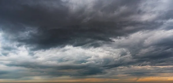 Storm dark blue cumulonimbus cloud