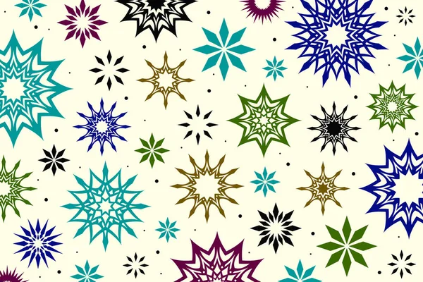 Abstract Bright Colorful Fireworks Illustration Color Stars Sparks — Stock Photo, Image