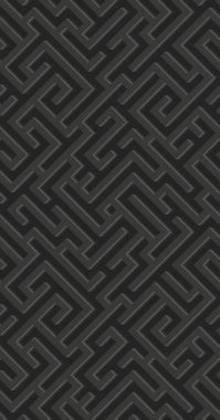 Labirentli geometrik çizim. Labirent.