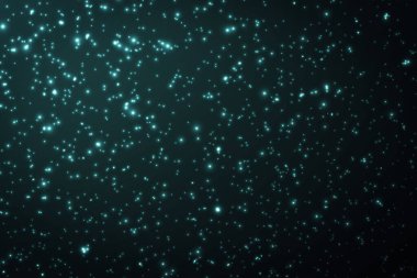 Soyut parlak illüstrasyon. Kıvılcım. Neon. Yıldızlar. Kozmik arkaplan.