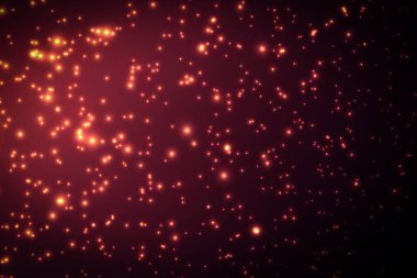 Soyut parlak illüstrasyon. Kıvılcım. Neon. Yıldızlar. Kozmik arkaplan.