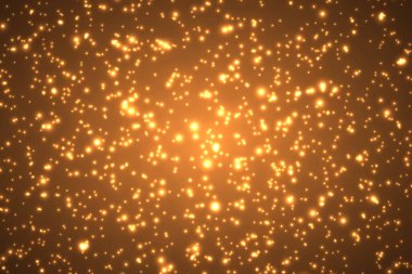 Soyut parlak illüstrasyon. Kıvılcım. Neon. Yıldızlar. Kozmik arkaplan.