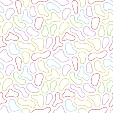 Akışkan pankart. Tasarımınız için soyut leke şekilleri şablonu.