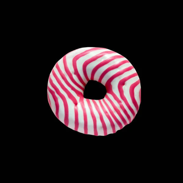粉红甜甜圈隔离 — 图库照片