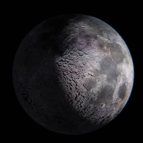 3D-Darstellung des Mondes — Stockfoto