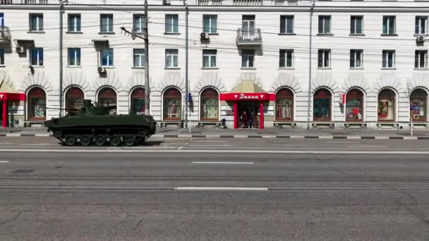 Tula, Russia-May 6, 2021 Parade on May 9 — 비디오