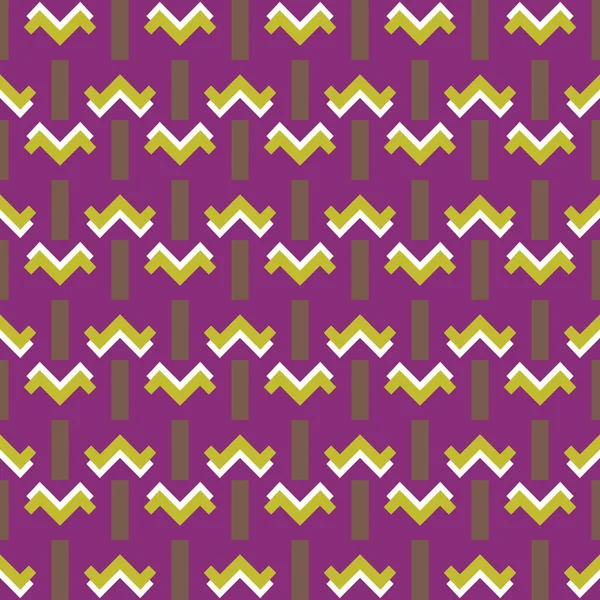 Vector Seamless Pattern Texture Background Geometric Shapes Colored Dark Purple — Stock Vector