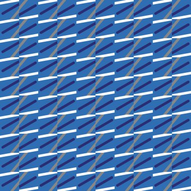 Geometrik şekilli, mavi, gri ve beyaz renkli vektörsüz desen arkaplanı.