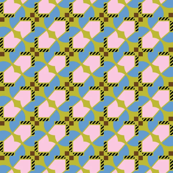 Vector Nahtlosen Muster Textur Hintergrund Mit Geometrischen Formen Rosa Blau — Stockvektor