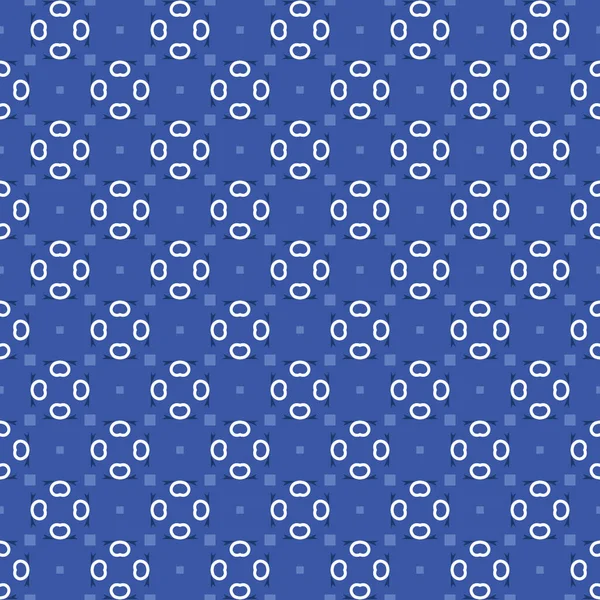 Vektor Nahtlosen Muster Textur Hintergrund Mit Geometrischen Formen Blauen Und — Stockvektor