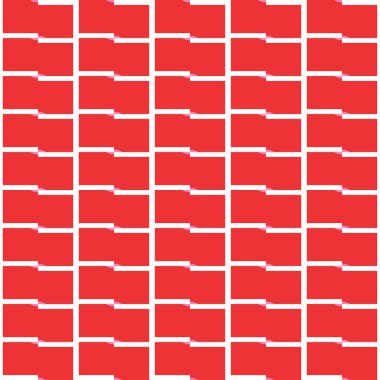 Geometrik şekilli, kırmızı, pembe ve beyaz renklerde vektörsüz desen arkaplanı.