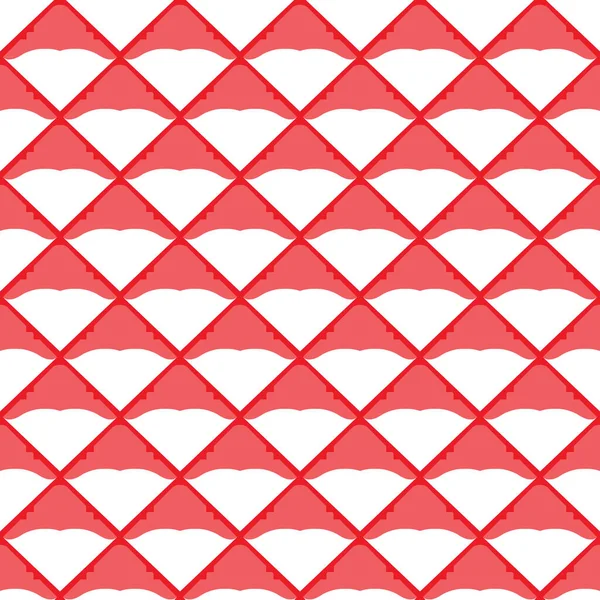 Vektor Nahtlosen Muster Textur Hintergrund Mit Geometrischen Formen Roten Und — Stockvektor