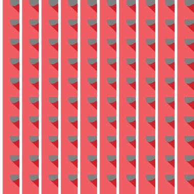 Geometrik şekilli, kırmızı, gri ve beyaz renkli vektörsüz desen arkaplanı.